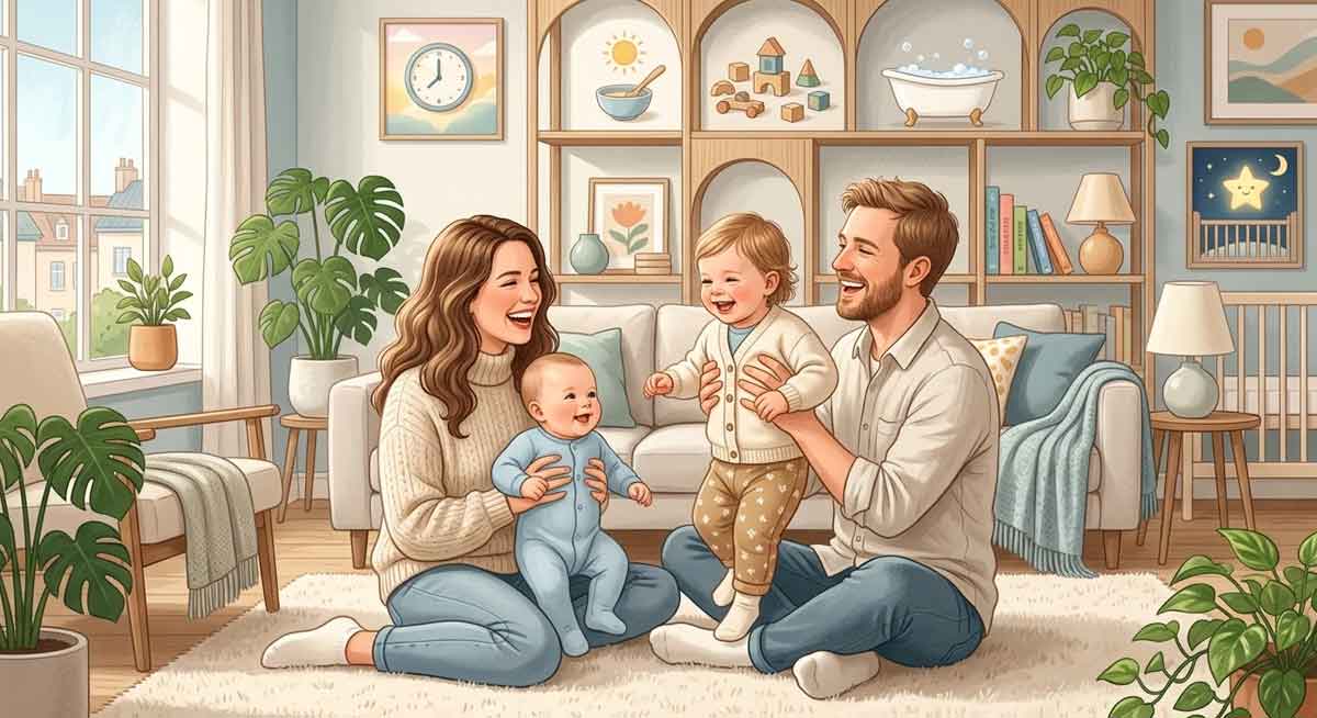 Daily routine for babies and children
